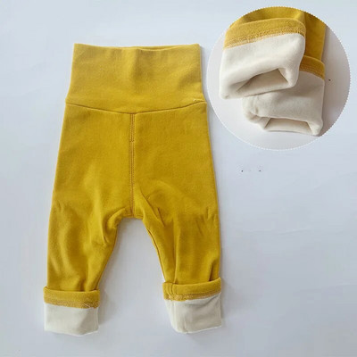 Jambiere din catifea pentru bebeluși Plus 0-5 ani Îmbrăcăminte de iarnă Copii Pantaloni all-in-one din fleece Copii Pantaloni casual cu dungi Pantaloni caldi