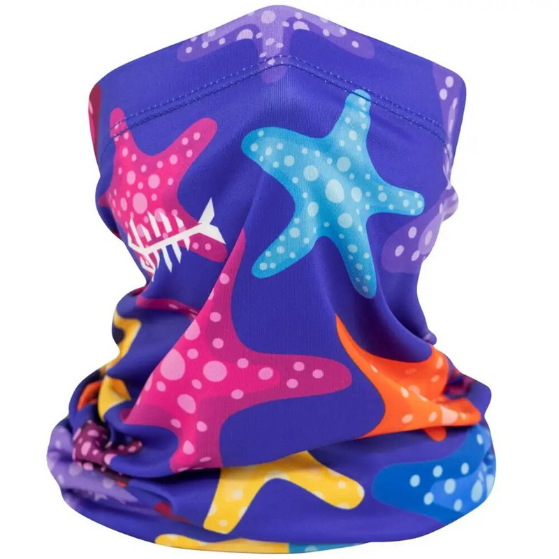 Bassdash Copii UPF50+ Protecție UV Gât pentru gât Pescuit Ciclism Drumeții Multi eșarfă Protecție solară pentru 3-13 ani Băieți Fete