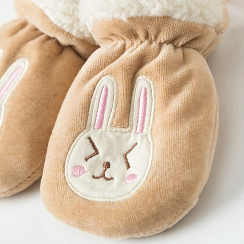 Lapsed Kindad Talve Baby Täissõrmega labakindad Paksemad Imikute Haaramisvastased Kindad Fliisist Väikelaste Käesoojendaja Labakindad Multifilm 0-3Y