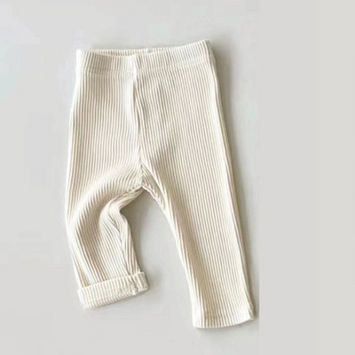 Alkalmi babanadrág alsó nadrág bordázott rugalmas csíkos nadrág egyszínű csecsemőruházat gyerekeknek tipegő fiú fiú lány ruhák