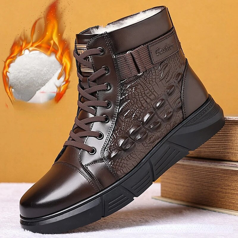 Meeste puuvillased talvejalatsid Moodsad kõrged paelad Briti stiilis soojad plüüsid lamedad lühikesed saapad Meeste puuvillased kingad Zapatillas Hombre