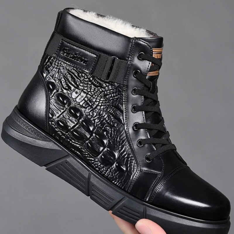 Meeste puuvillased talvejalatsid Moodsad kõrged paelad Briti stiilis soojad plüüsid lamedad lühikesed saapad Meeste puuvillased kingad Zapatillas Hombre