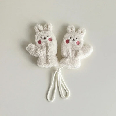 Mănuși pentru copii de 1-4 ani Mănuși pentru copii Mănuși cu șalter Toamnă și iarnă Mănuși calde de desene animate drăguțe din lână corali mănuși de desene animate