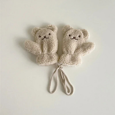 Mănuși pentru copii de 1-4 ani Mănuși pentru copii Mănuși cu șalter Toamnă și iarnă Mănuși calde de desene animate drăguțe din lână corali mănuși de desene animate