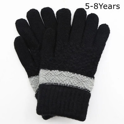 6-10 ετών Νέα μόδα Παιδικά χοντρά πλεκτά γάντια ζεστά χειμωνιάτικα γάντια Παιδικά τεντωμένα γάντια αγόρι κορίτσι βρεφικά αξεσουάρ