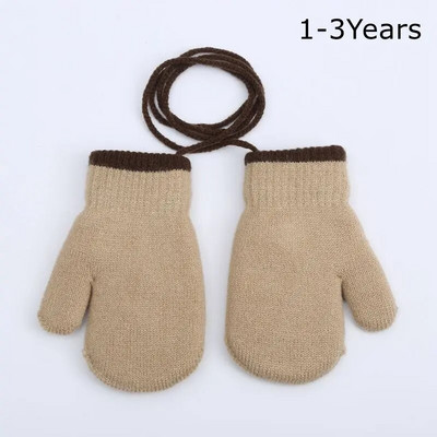 6-10 ετών Νέα μόδα Παιδικά χοντρά πλεκτά γάντια ζεστά χειμωνιάτικα γάντια Παιδικά τεντωμένα γάντια αγόρι κορίτσι βρεφικά αξεσουάρ