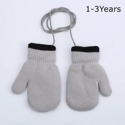 6-10 ετών Νέα μόδα Παιδικά χοντρά πλεκτά γάντια ζεστά χειμωνιάτικα γάντια Παιδικά τεντωμένα γάντια αγόρι κορίτσι βρεφικά αξεσουάρ