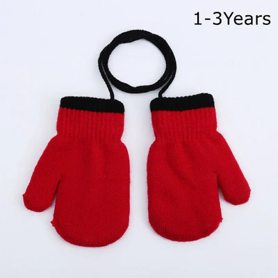 6-10 ετών Νέα μόδα Παιδικά χοντρά πλεκτά γάντια ζεστά χειμωνιάτικα γάντια Παιδικά τεντωμένα γάντια αγόρι κορίτσι βρεφικά αξεσουάρ