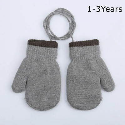 6-10 ετών Νέα μόδα Παιδικά χοντρά πλεκτά γάντια ζεστά χειμωνιάτικα γάντια Παιδικά τεντωμένα γάντια αγόρι κορίτσι βρεφικά αξεσουάρ