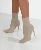 Kevad-sügissaapad Seksikad kuduvad Stretch-saapad Kõrged kontsad naistele Moodsad kingad Naistele Sügises õhukese kontsaga Botas De Mujer