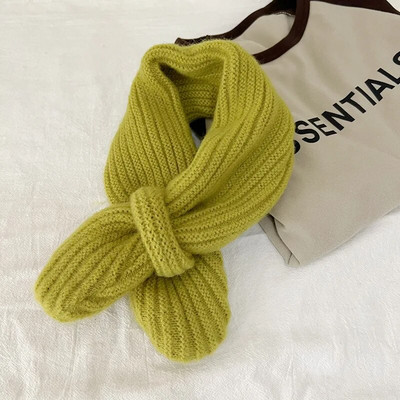 Κορεάτικο Παιδικό Κασκόλ Χειμωνιάτικο Καραμέλα Χρώμα Παιδικό Σταυρό Κασκόλ Βρεφικό Μαντήλι Αγόρια Κορίτσια Πιο Ζεστά Κασκόλ Λαιμού γιακά Νέα 1-6Y