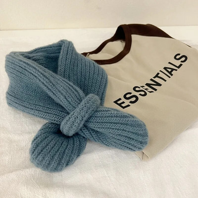 Κορεάτικο Παιδικό Κασκόλ Χειμωνιάτικο Καραμέλα Χρώμα Παιδικό Σταυρό Κασκόλ Βρεφικό Μαντήλι Αγόρια Κορίτσια Πιο Ζεστά Κασκόλ Λαιμού γιακά Νέα 1-6Y