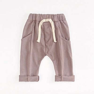 2023, nove jesensko-zimske jednobojne hlače za djecu, dječake, djevojčice, ravne modne cool dječje odjeće, debele hlače na vezanje