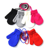 Νέα ζεστά βρεφικά γάντια χειμωνιάτικα γάντια Παιδικά γάντια για παιδιά 1-3 ετών με κρεμαστό λαιμό Ζεστά γάντια για νεογέννητα αξεσουάρ για μωρά