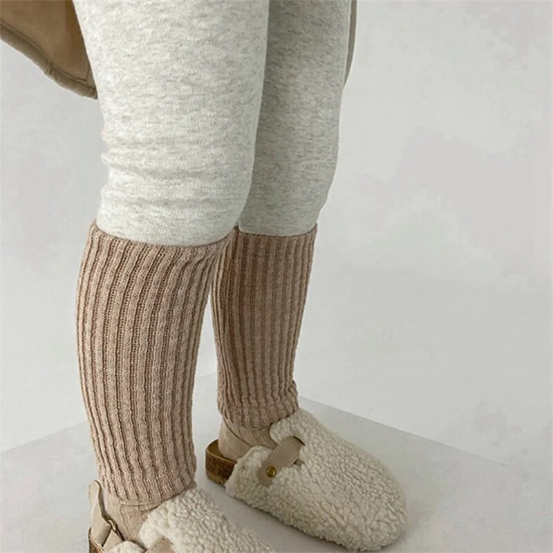 2023 Νέα Μόδα για αγόρια για κορίτσια Απλά χρώματα αντίθεσης Κολάν φθινοπώρου Χειμώνας Χοντρό ζεστό κάτω μέρος Παντελόνι για παιδιά Παιδικό μωρό