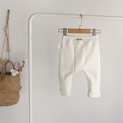 Pantaloni groși ocazional de modă pentru copii Jambiere de culoare uni pentru fete, copii, băieți, pantaloni de toamnă, iarnă, pantaloni de trening