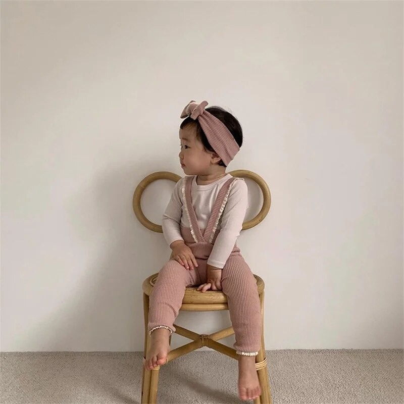 Νεογέννητο μωρό κολάν Παντελόνι μασίφ ελαστικό κορεάτικο με ραβδώσεις Ρούχα για αγόρι κορίτσι Χαριτωμένο ανοιξιάτικο φθινοπωρινό κορμάκι Μικρό παντελόνι συνολικά