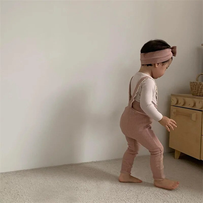 Νεογέννητο μωρό κολάν Παντελόνι μασίφ ελαστικό κορεάτικο με ραβδώσεις Ρούχα για αγόρι κορίτσι Χαριτωμένο ανοιξιάτικο φθινοπωρινό κορμάκι Μικρό παντελόνι συνολικά