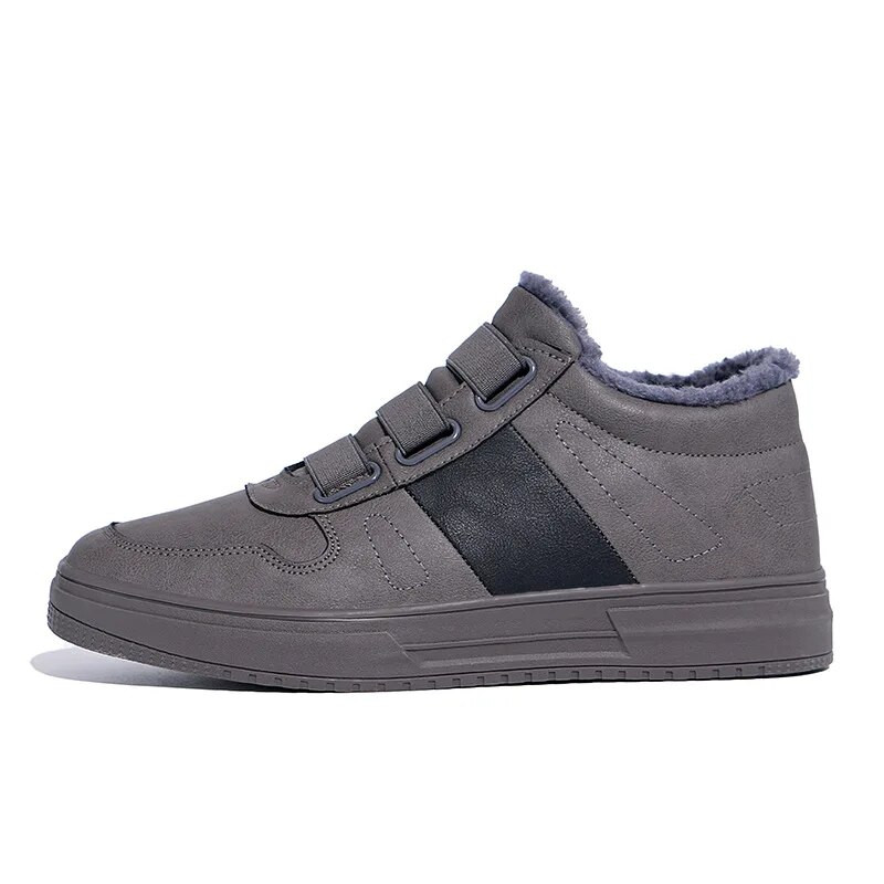 Meeste talvised soojad nahksaapad lühikesed plüüsist kõrged topid Vabaajajalatsid hoiavad soojas paks karusnahk Meeste platvorm poolsaapad 23110