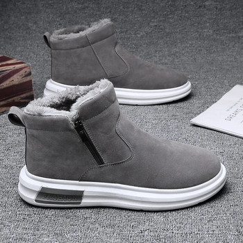 2024 Мъжки ботуши Мъжки зимни обувки Модни ботуши за сняг Обувки Зимни маратонки Глезени Мъжки обувки Зимни ботуши Обувки