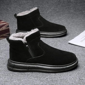 2024 Мъжки ботуши Мъжки зимни обувки Модни ботуши за сняг Обувки Зимни маратонки Глезени Мъжки обувки Зимни ботуши Обувки