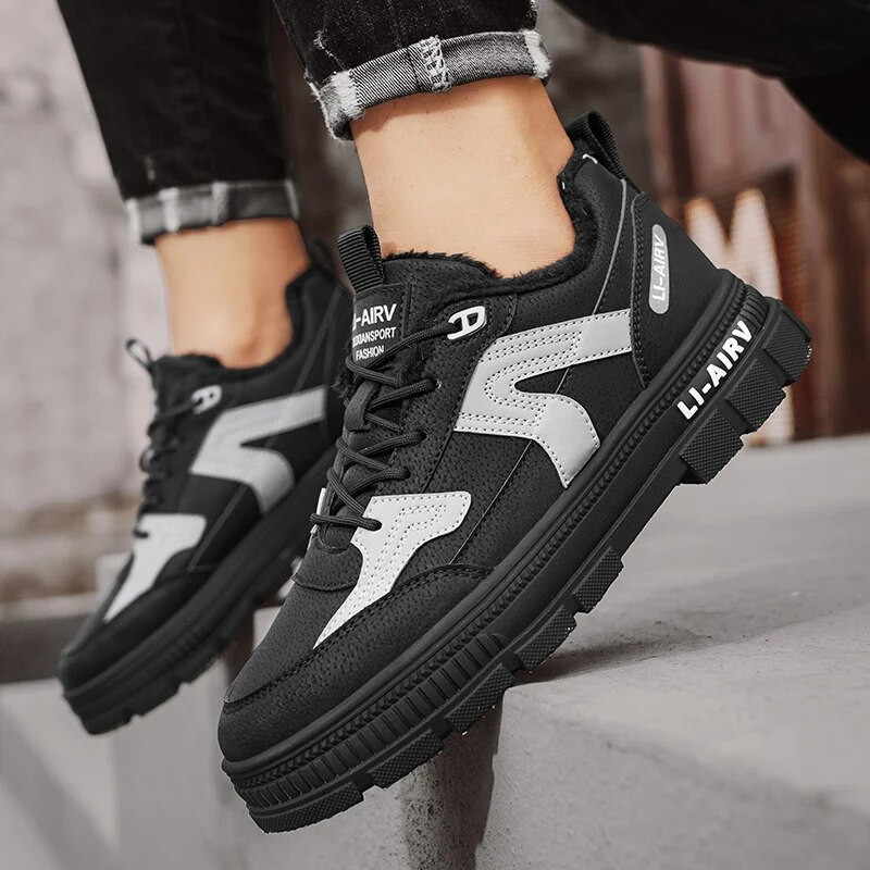 Tursked meeste saapad 2023 Meeste kingad Talv pluss sametist pahkluu puuvillased kingad libisemiskindlad välissaapad Meeste soojad vabaajajalatsid Botas