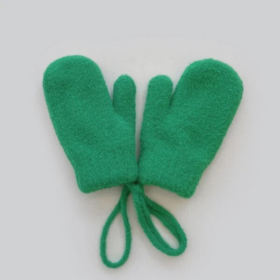 0-4 éves korig Gyerekeknek Téli ujjatlan fiúknak Lányoknak Kötött kesztyűk Aranyos cukorka színű gyerekeknek Meleg ujjas ujjatlan ujjatlan babakesztyűk kötéllel