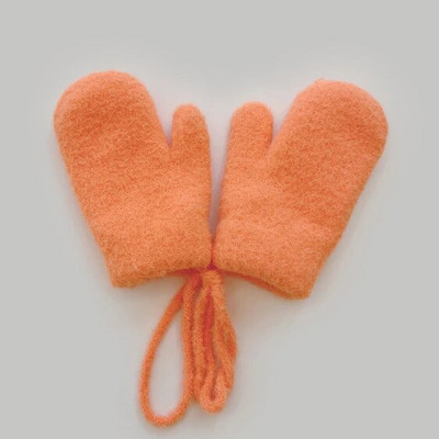 0-4 éves korig Gyerekeknek Téli ujjatlan fiúknak Lányoknak Kötött kesztyűk Aranyos cukorka színű gyerekeknek Meleg ujjas ujjatlan ujjatlan babakesztyűk kötéllel