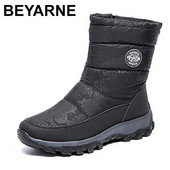 BEYARNE cizme impermeabile pentru femei de sus, pantofi de iarnă pentru femei, calduri de pluș, anti-alunecare, design nou, cizme de exterior pentru femei.