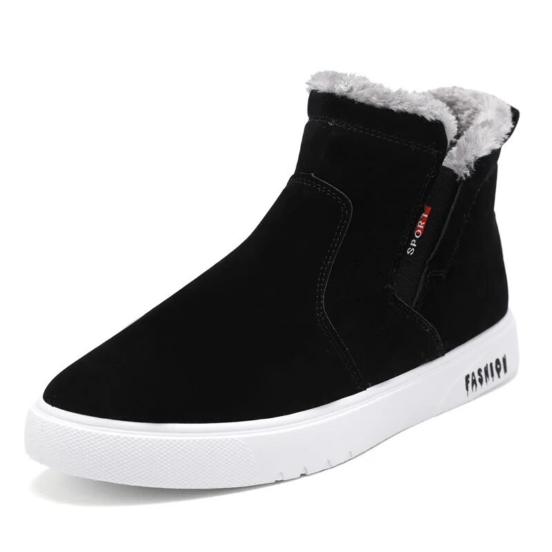 Talvised meeste plüüssaapad Pluss Velvet, soojad õuesaapad, veekindlad, meeste mood, libisemiskindlad vabaajajalatsid.