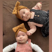 Pălărie drăguță cu fundă mare pentru bebeluși Turban, moale, de culoare uni, pentru copii, băieți, fete, pălărie, pălărie, nou-născut, pentru copii