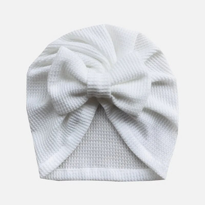 Pălărie drăguță cu fundă mare pentru bebeluși Turban, moale, de culoare uni, pentru copii, băieți, fete, pălărie, pălărie, nou-născut, pentru copii
