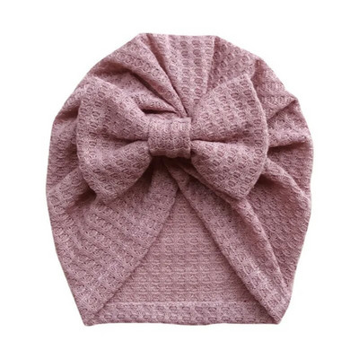Pălărie drăguță cu fundă mare pentru bebeluși Turban, moale, de culoare uni, pentru copii, băieți, fete, pălărie, pălărie, nou-născut, pentru copii