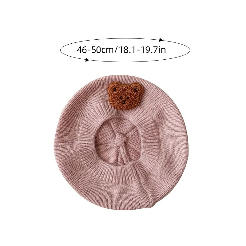 Rajzfilm medve baba sapka Aranyos kötött svájcisapka csecsemő fiú lánynak ősz tél koreai egyszínű kisgyermek gyerekeknek meleg festő sapka