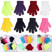 HOT Children Magic Glove Girl Boy Kid Stretchy Knitted Winter Warm Full Finger Gloves Παιδικά Ειδικά Γάντια για καλλιτεχνικό πατινάζ