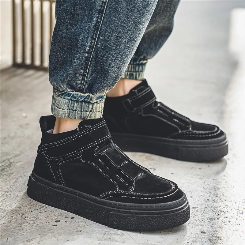 Tursked meeste saapad 2023 Meeste kingad Sügissed pandlaga poolsaapad Meeste soojad töösaapad libisemiskindlad mugavad vabaajajalatsid Botas