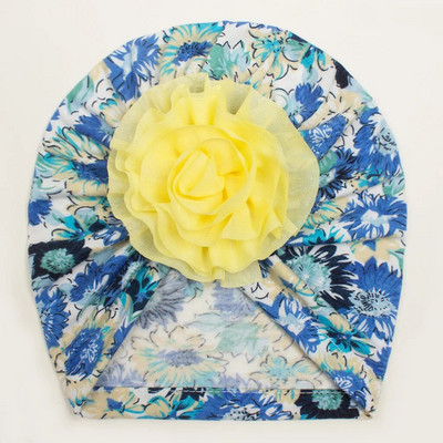 Accesorii pentru bebeluși pentru fetiță Copii copii pentru fetiță Turban cu flori din bumbac pălărie tipărită bentiță pentru bebeluși cu nod șepci de spital moale