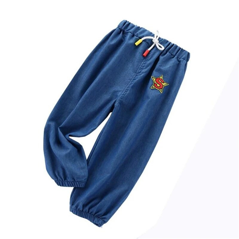 Newborn Baby Jeans Παντελόνι Κέντημα Λεπτό Ανοιξιάτικο Ελαστική Μέση Παιδικά Τζιν Αγόρια Παντελόνια Ρούχα Κινούμενα σχέδια Βρεφικά Ρούχα