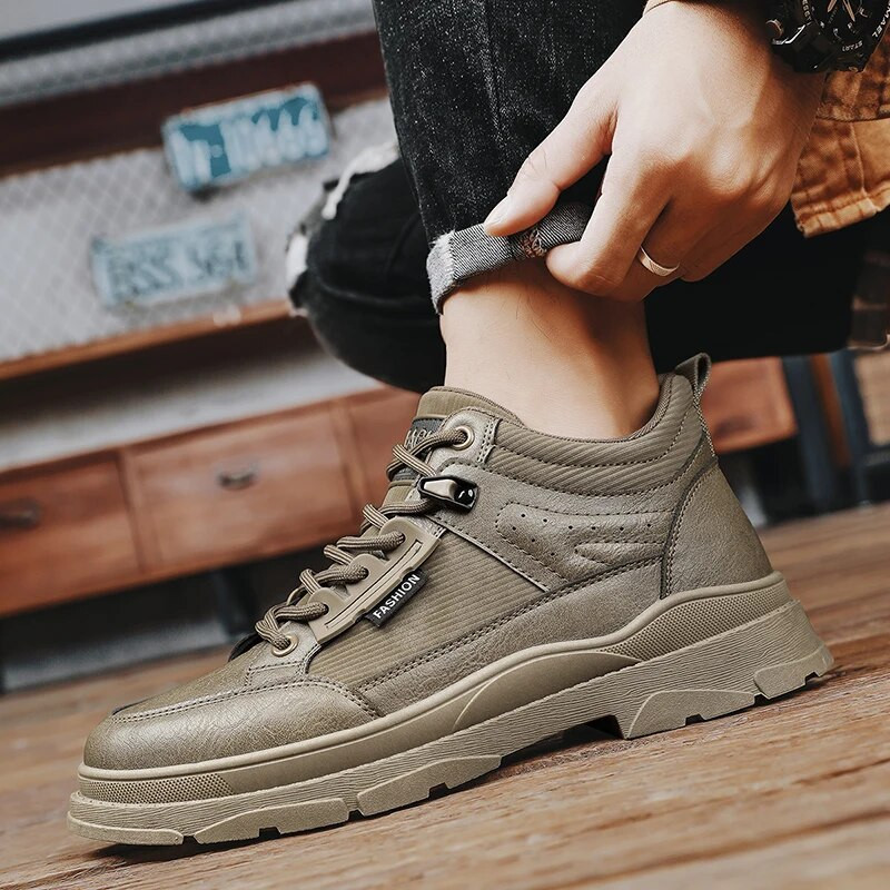 Britų stiliaus vyriški batai Nauji vyriški batai madingi nėriniuoti darbiniai batai lauke Patogūs neslystantys laisvalaikio sportbačiai Zapatillas