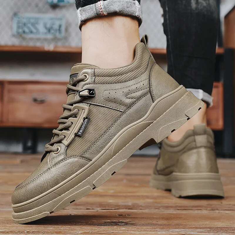 Britų stiliaus vyriški batai Nauji vyriški batai madingi nėriniuoti darbiniai batai lauke Patogūs neslystantys laisvalaikio sportbačiai Zapatillas