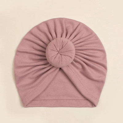 Drăguț Donut Beanie Accesorii pentru păr pentru fete Boneta nou-născuți pentru copii Nou-născut Solid Beanie Turban moale Pălărie pentru copii mici