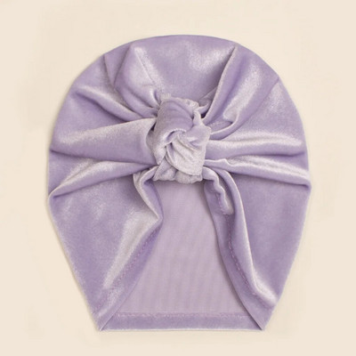 Νέο βελούδινο καπέλο τουρμπάνι Baby Beanie ζεστός κόμπος βρεφικό καπό για μωρό κοριτσάκι Καπέλο νήπιο Νεογέννητο χειμωνιάτικο καπέλο Παιδικά αγόρια Αξεσουάρ