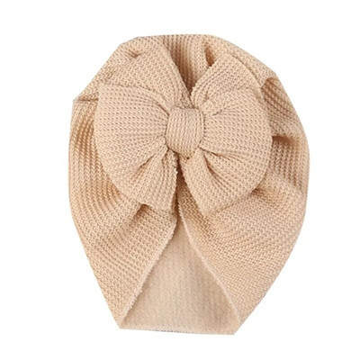 Κοριτσάκι με παπιγιόν τουρμπάνι φθινοπωρινό, βρεφικό καπέλο κοριτσίστικα πλεκτά, χαριτωμένα παιδικά καλύμματα κεφαλής Παιδικά καλύμματα κεφαλής Αξεσουάρ μαλλιών