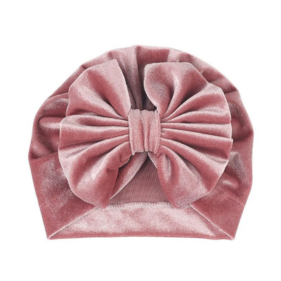Toamnă Iarnă Turban pentru bebeluși Bentiță Fundițe drăguțe Pălărie pentru fete Pălărie pentru cap pentru copii mici Bonnet pentru copii din catifea moale șapcă pentru nou-născut
