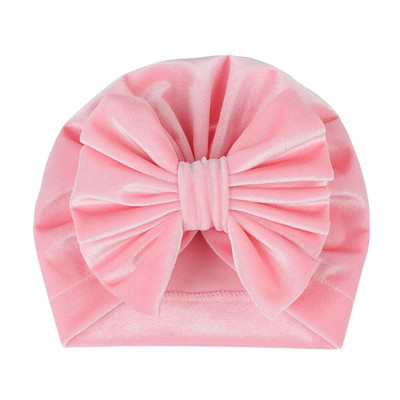 Toamnă Iarnă Turban pentru bebeluși Bentiță Fundițe drăguțe Pălărie pentru fete Pălărie pentru cap pentru copii mici Bonnet pentru copii din catifea moale șapcă pentru nou-născut