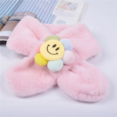 Cartoon Pinguin Fructe Fete Eșarfă Moale Pluș Îngroașă Călduț Iarnă Eșarfe Pentru Copii Fată Baiat Copii Haine