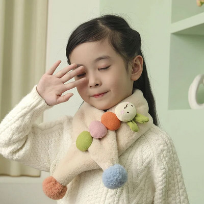 Cartoon Pinguin Fructe Fete Eșarfă Moale Pluș Îngroașă Călduț Iarnă Eșarfe Pentru Copii Fată Baiat Copii Haine