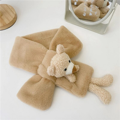 Cartoon Pinguin Fructe Fete Eșarfă Moale Pluș Îngroașă Călduț Iarnă Eșarfe Pentru Copii Fată Baiat Copii Haine