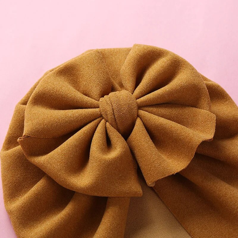 Armsad Bowknot Beebi peapaelad Turban Beebi Tüdrukute Müts Pehme Vastsündinud Beanie Mütsid Imiku väikelapse peakatted Beebi juuste aksessuaarid