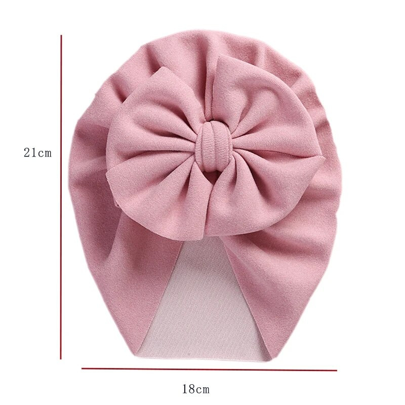 Armsad Bowknot Beebi peapaelad Turban Beebi Tüdrukute Müts Pehme Vastsündinud Beanie Mütsid Imiku väikelapse peakatted Beebi juuste aksessuaarid
